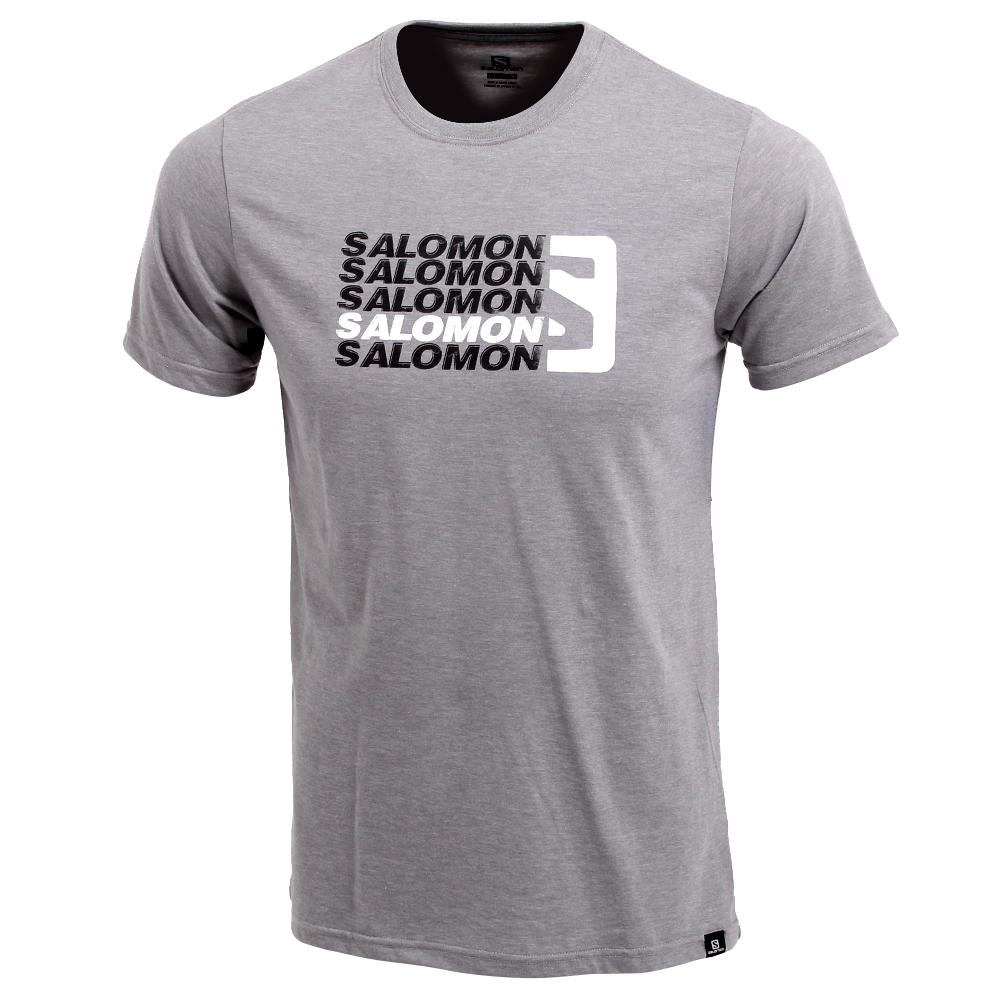 Camisetas Salomon Hombre Gris - Salomon Argentina STANDOUT SS M,361402-EYT